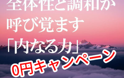【シリーズ5：ホリスティックな叡智】 ＜全体性と調和が呼び覚ます「内なる力」>