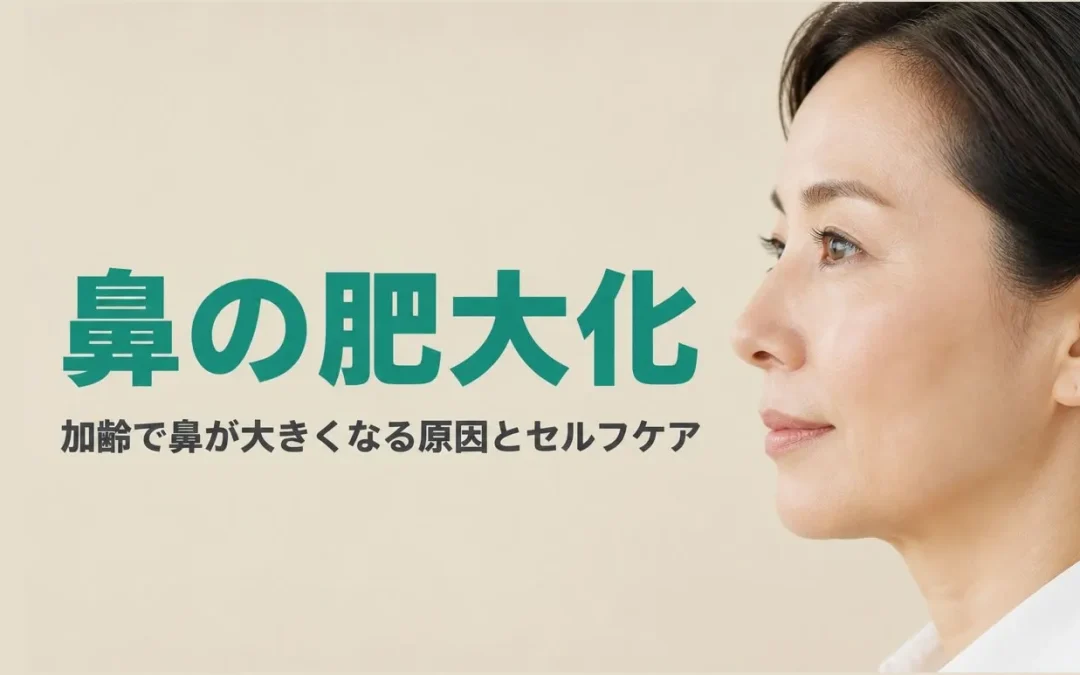 鼻の肥大化はなぜ？「忘れ鼻」5つの原因とセルフケア｜大阪の整体
